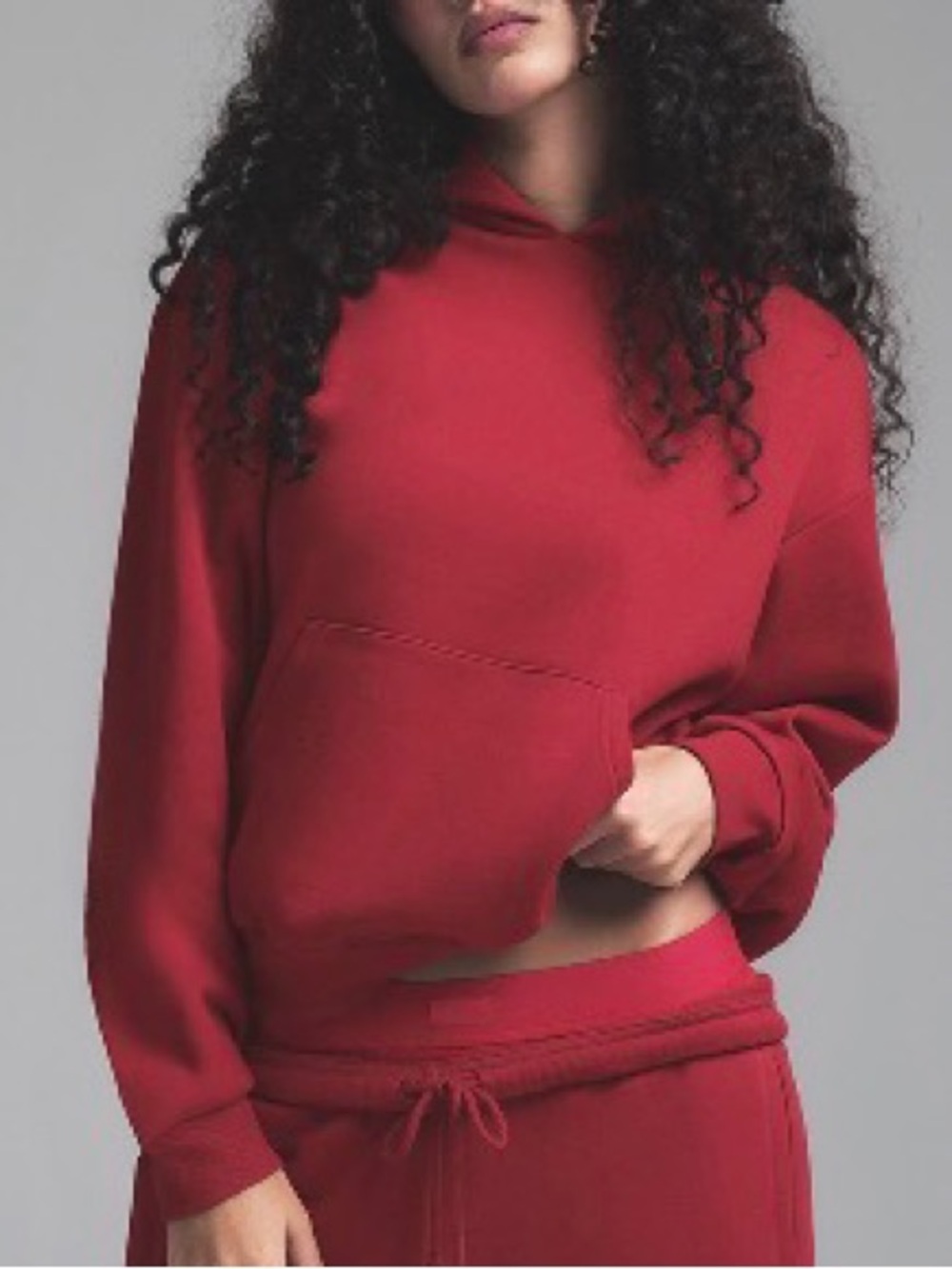 SKIMS Classic Hoodie Fit Update in women’s medium - brick color